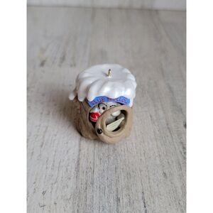 Hallmark 1990 Owl Club Hollow ornament Xmas collectors club